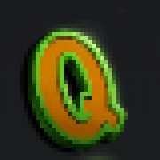 Q szimbólum a maszkban